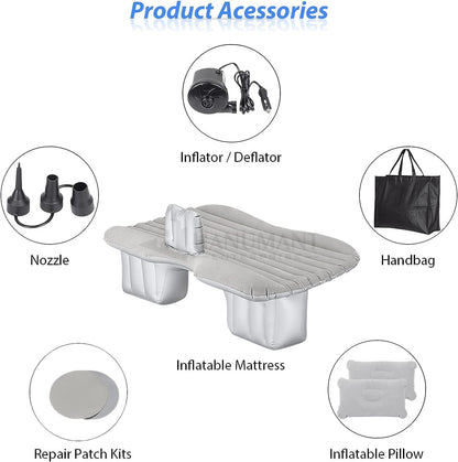 ToolWide™- Grey Inflatable Car Bed (AIRPUMP FREE)