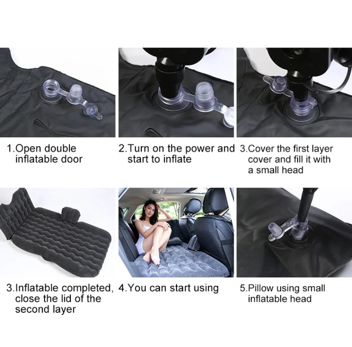 ToolWide™-Black Inflatable Car Bed (AIRPUMP FREE)